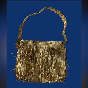 COPY - Brand new Cynthia Rowley gold fringed bag !